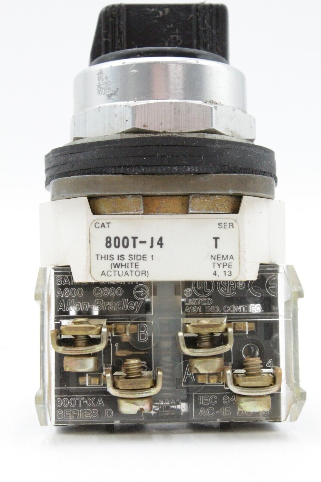 Allen-Bradley 800T-J4 3-Position Selector Switch