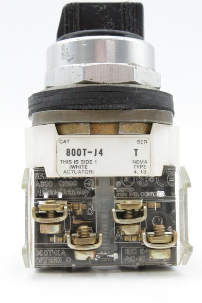 Allen-Bradley 800T-J4 3-Position Selector Switch