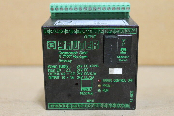 SAUTER EK 501-446-H0-00 POWER SUPPLY 8 POSITION 24V DC EK501446H000