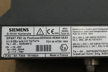 Siemens 6DR5220-0EN00-0AA0 Positioner