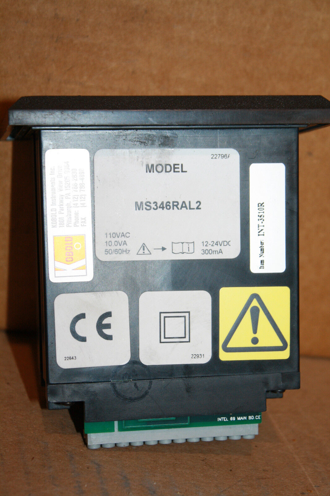 KOBOLD MS346RAL2 COUNTER DISPLAY