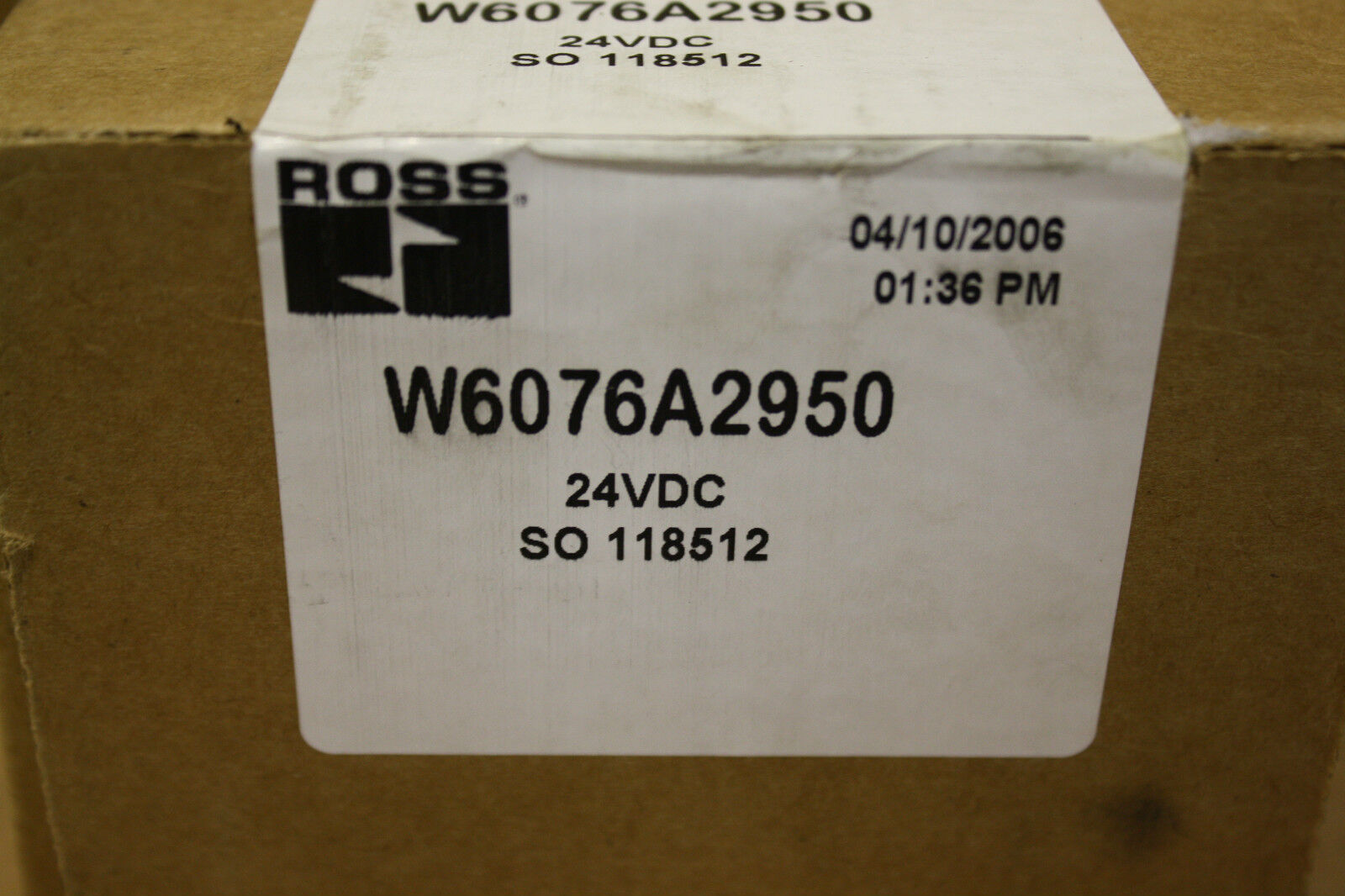 ROSS W6076A2950 SOLENOID VALVE
