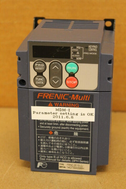 FUJI FRN0.2E1S-2J INVERTER DRIVE