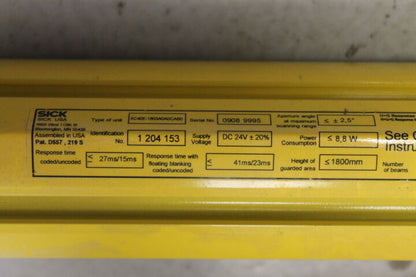 SICK XC40E-1803A0A0CAB0 C4000 LIGHT CURTAIN 