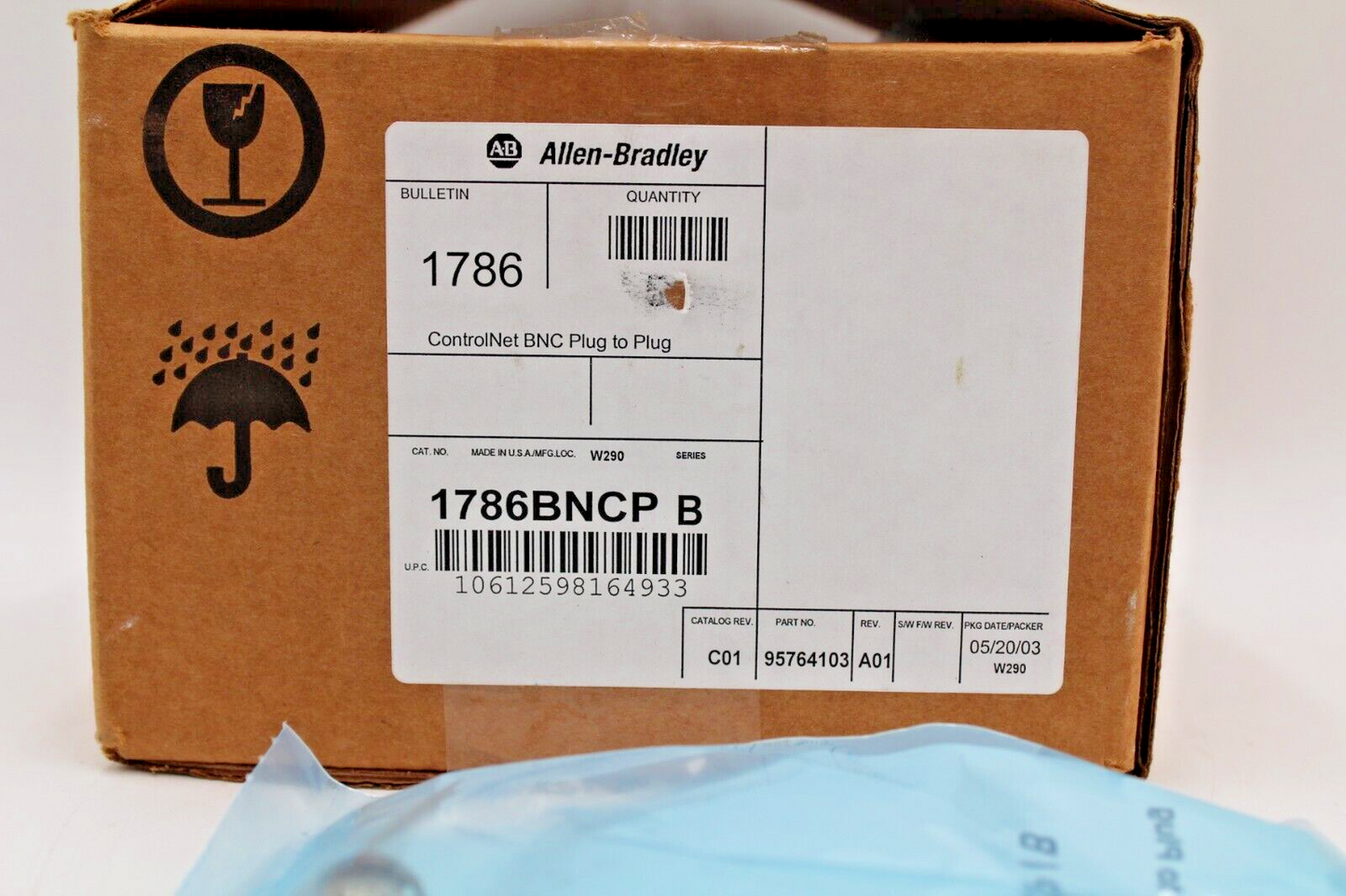 Allen-Bradley 1786-BNCP/B ControlNet BNC Plug to Plug (1PC)
