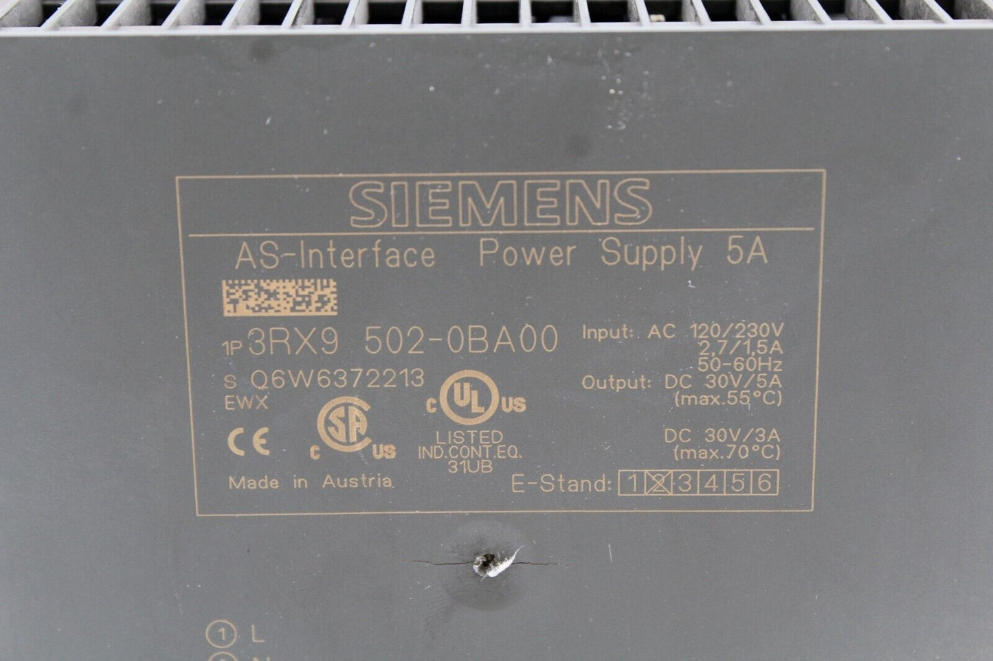 Siemens 3RX9502-0BA00 Power Supply
