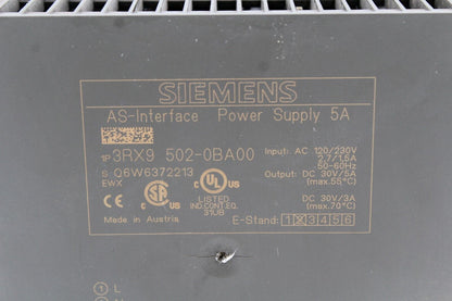 Siemens 3RX9502-0BA00 Power Supply