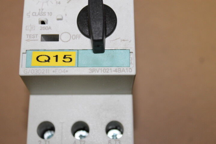 SIEMENS 3RV1021-0EA10 SIRIUS CIRCUIT BREAKER