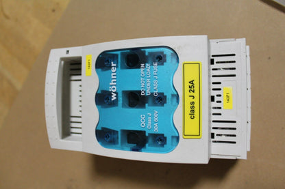 Wohner Bus Mount Fuse Base Holder QCC Class J 30A 600V