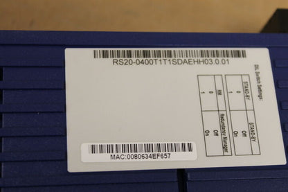 HIRSCHMANN RS20-0400T1T1SDAEHH03.0.01 RAIL SWITCH