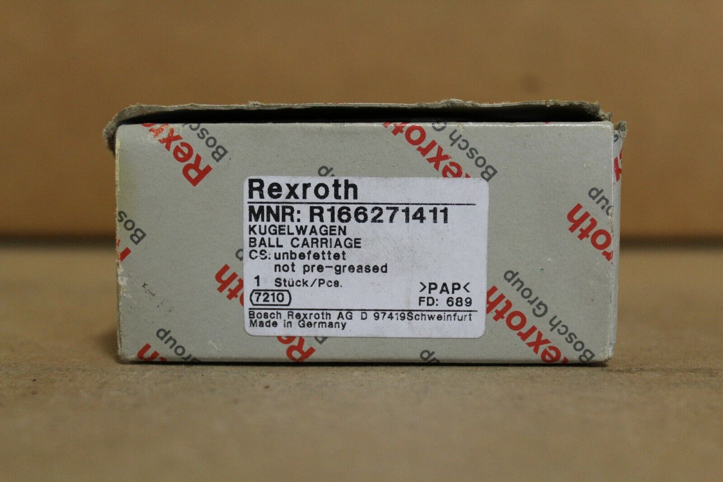 Rexroth R166271411 Ball Carriage