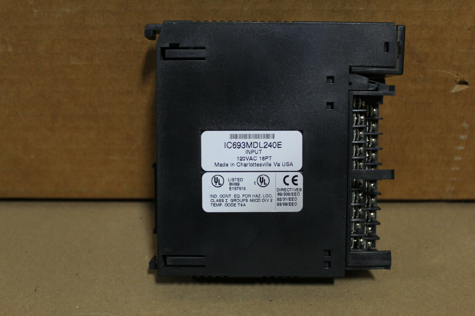 GE Fanuc IC693MDL240E Input Module