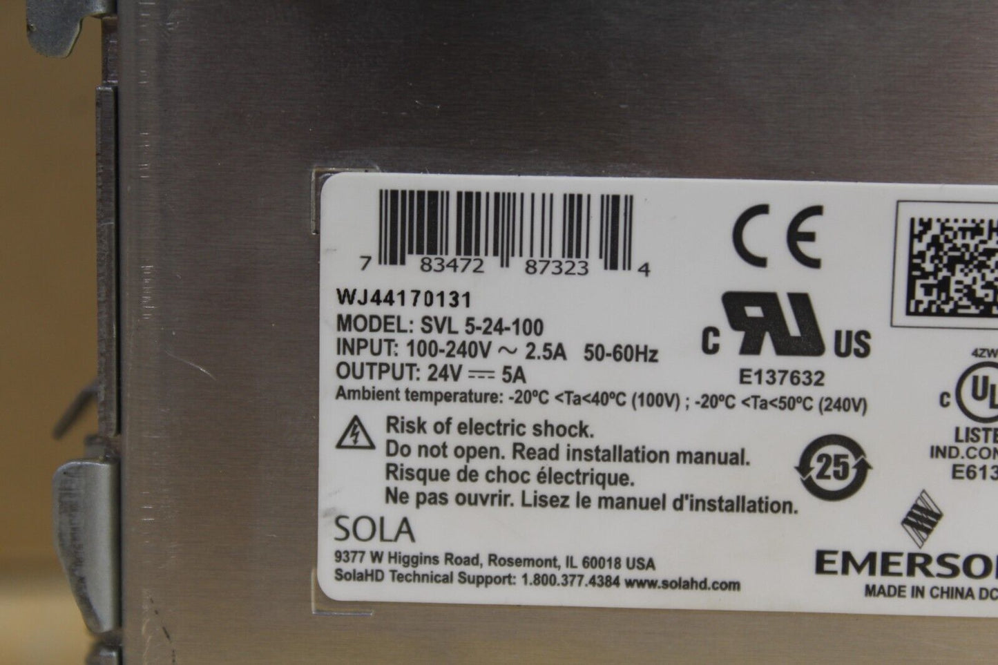 Emerson SVL5-24-100 Power Supply