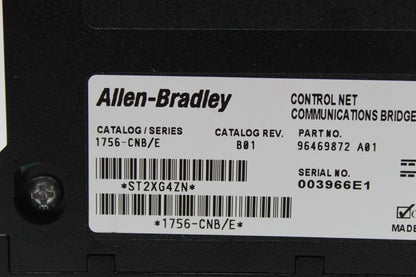 Allen Bradley 1756-CNB Communication Interface *Broken Front Cover