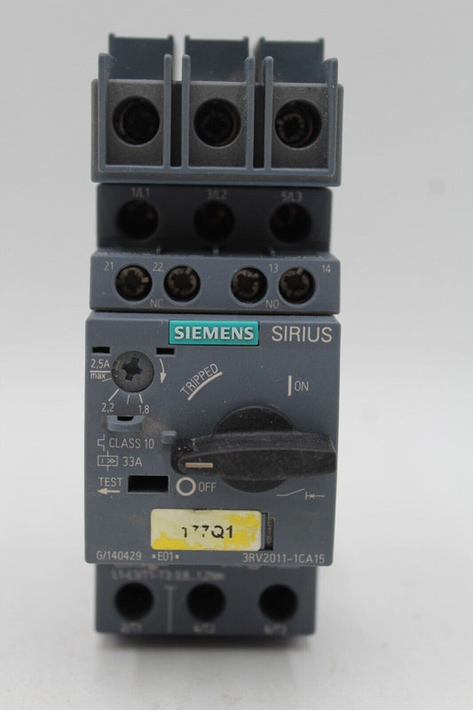 Siemens 3RV2011-1CA15 Circuit Breaker