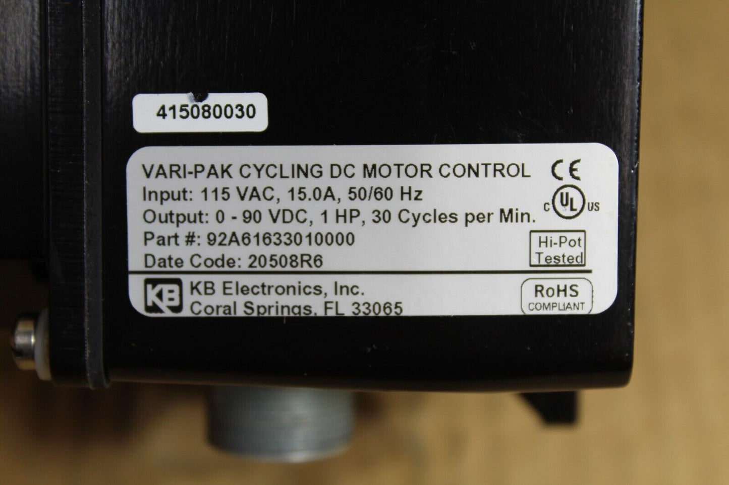 Camco 92A61633010000 VARI-PAK Cycling DC Motor Control