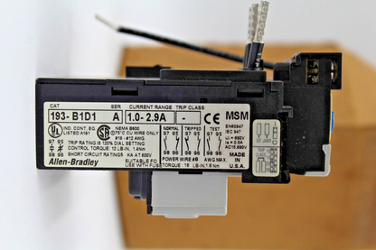 Allen-Bradley 193-B1D1 Overload Relay Ser. A
