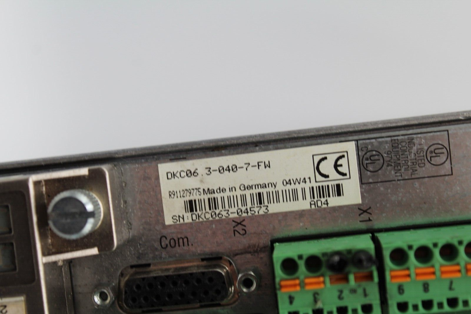 Rexroth Indramat DKC06.3-040-7-FW Servo Drive Controller *No Cover*