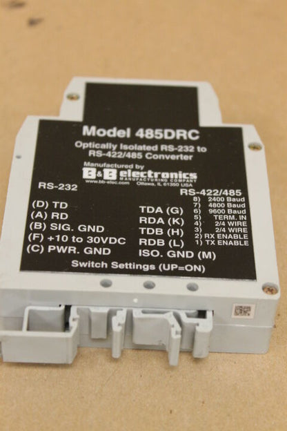 B&B ELECTRONICS 485DRC OPTICALLY ISOLATED CONVERTER