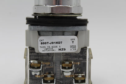 Allen-Bradley 800T-J91KD7 Spring Return Selector Switch