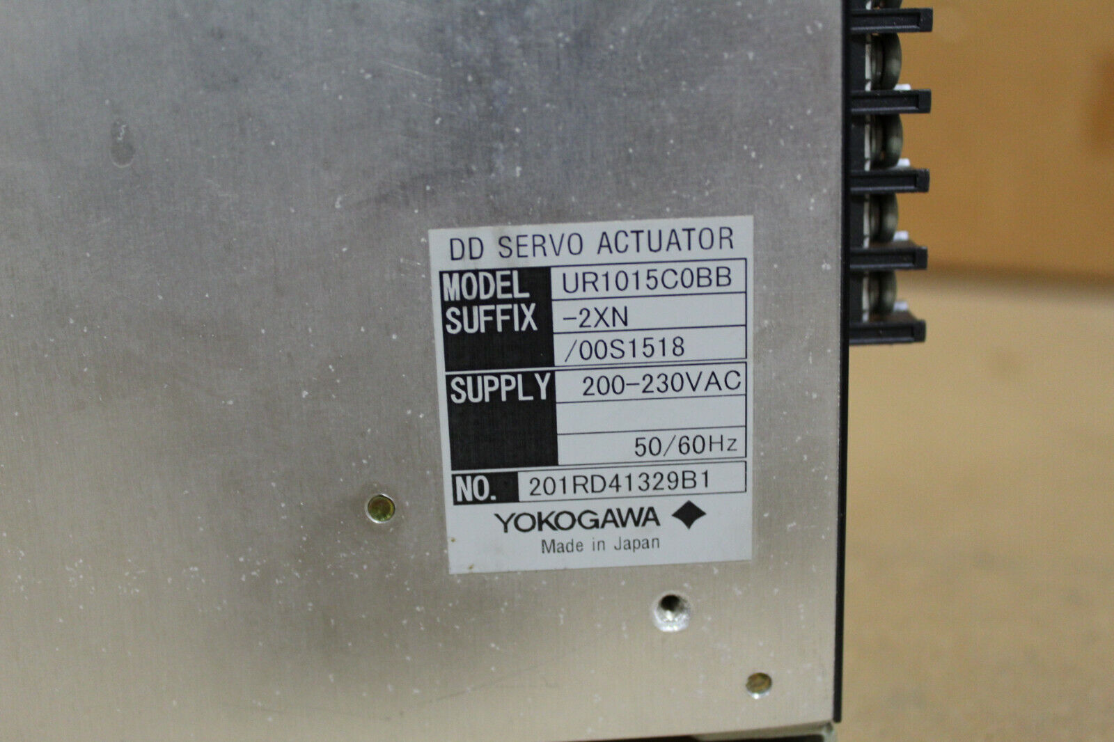 Yokogawa Dynaserv UR1015C0BB-2XN DD Servo Actuator
