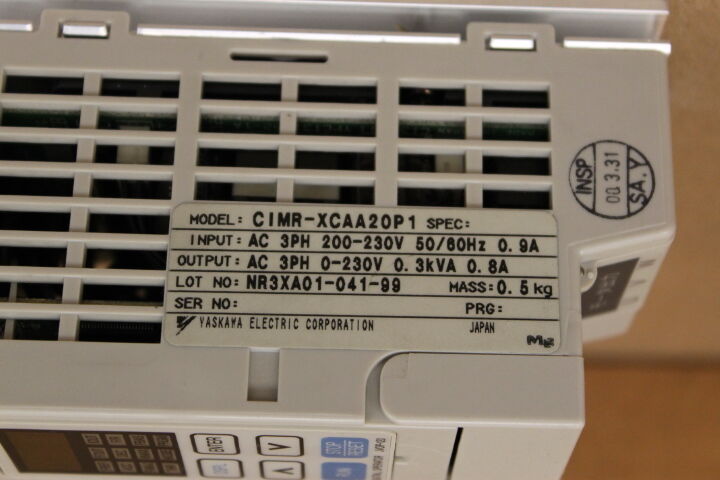 YASKAWA CIMR-XCAA20P1 INVERTER DRIVE