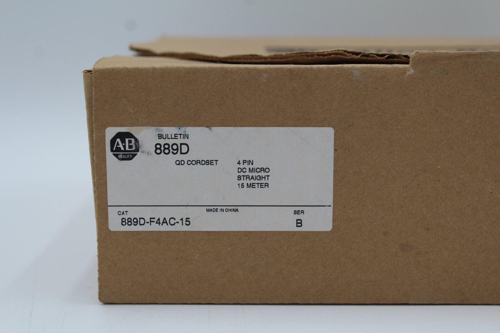 Allen-Bradley 889D-F4AC-15 4-Pin QD Cordset