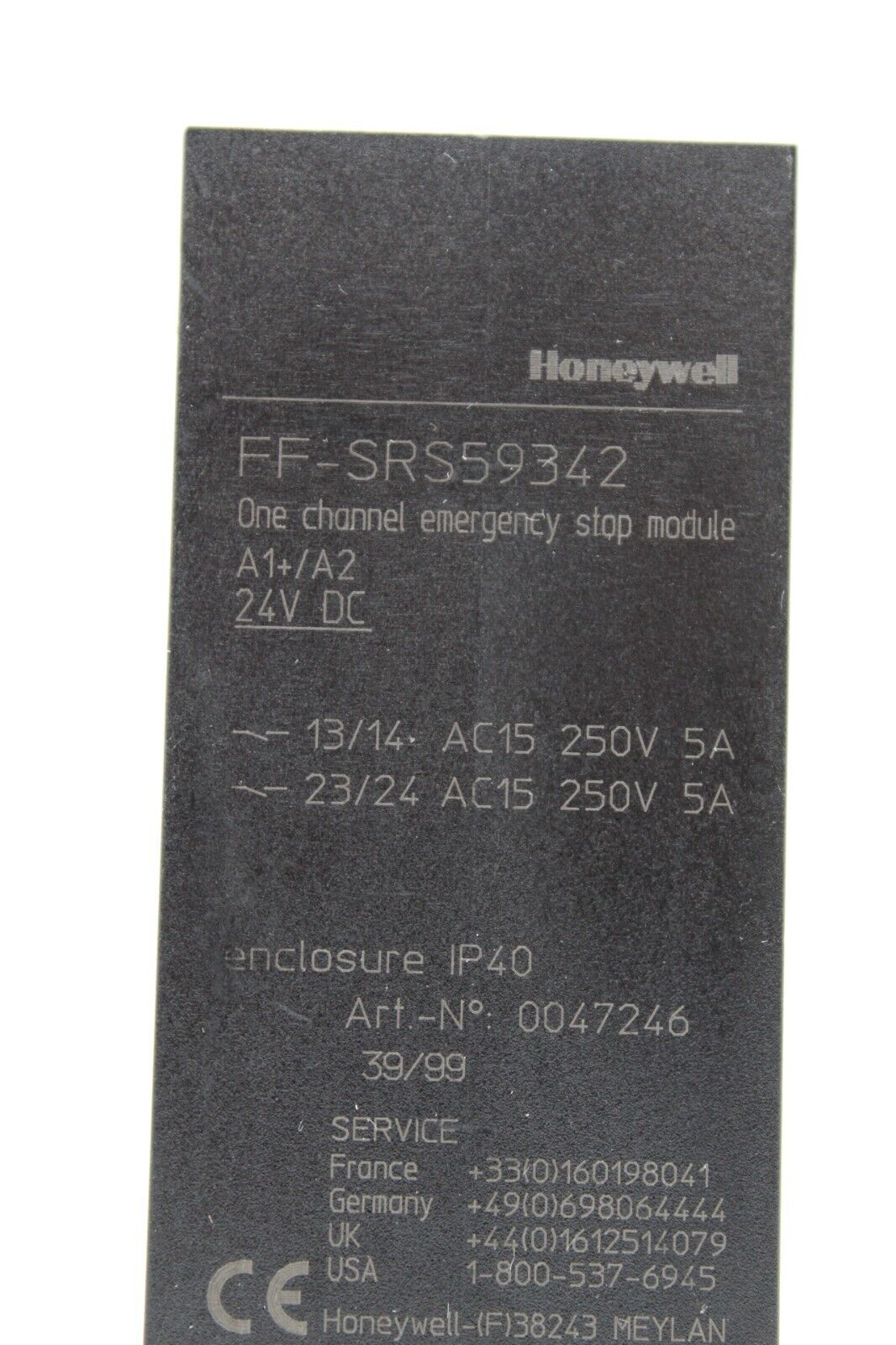Honeywell FF-SRS59342 One Channel Emergency Stop Module