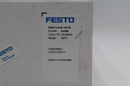 Festo PUN-H-1/4-BL-150-CB Plastic Tubing