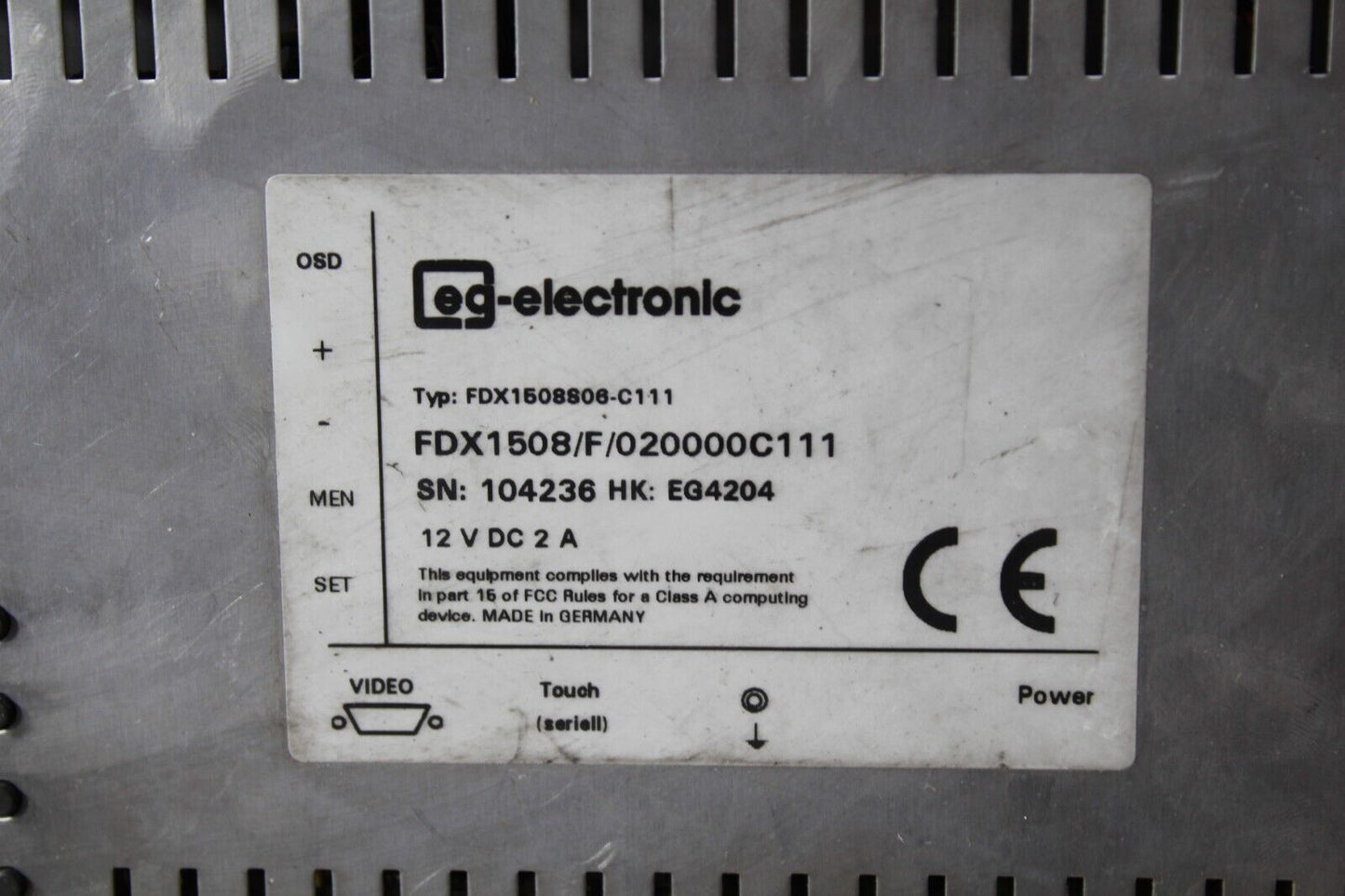 eg-electric FDX1508/F/020000C111 Panel