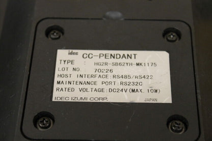 IDEC HG2R-SB62YH-MK1175 PENDANT HG-CC-PENDANT