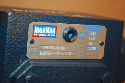 OHIO GEAR BM818-40-L-56 IRONMAN GEAR REDUCER W8180044.00 BMQ818-40-L-56
