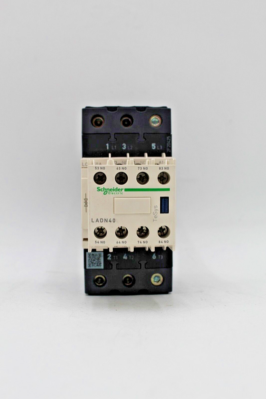 Schneider Electric LC1D40A Contactor w/ LADN40 Contact Block