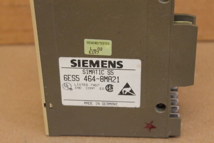 SIEMENS 6ES5464-8MA21 ANALOG INPUT