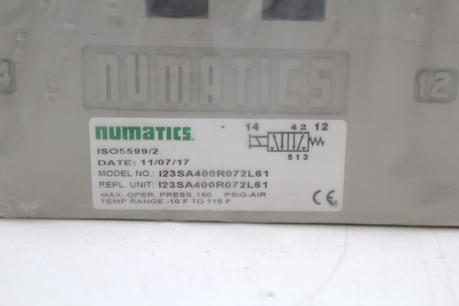 Numatics I23SA400R072L61 Pneumatic Valve