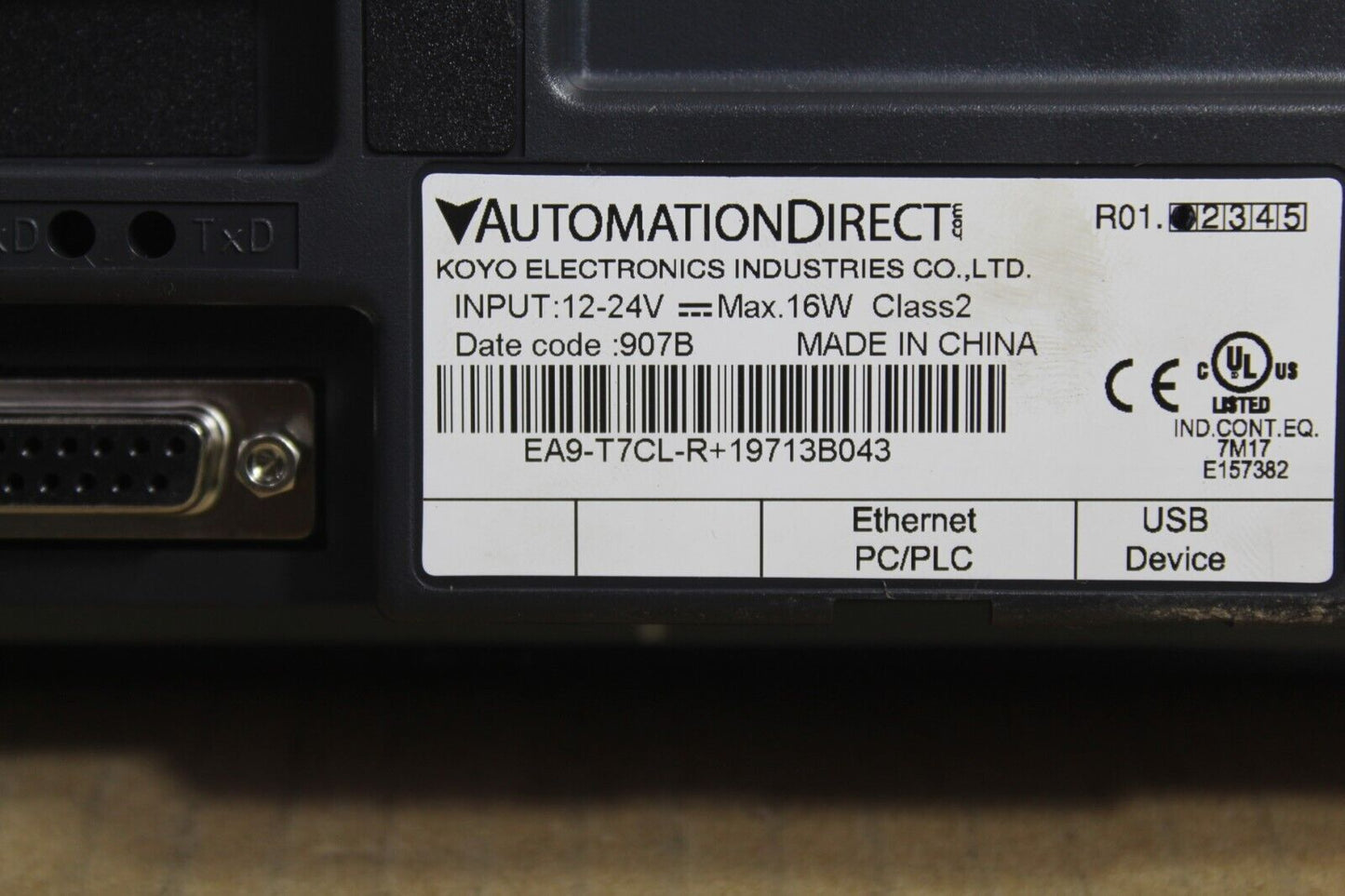 Automation Direct EA9-T7CL-R Panel *Damaged Screen