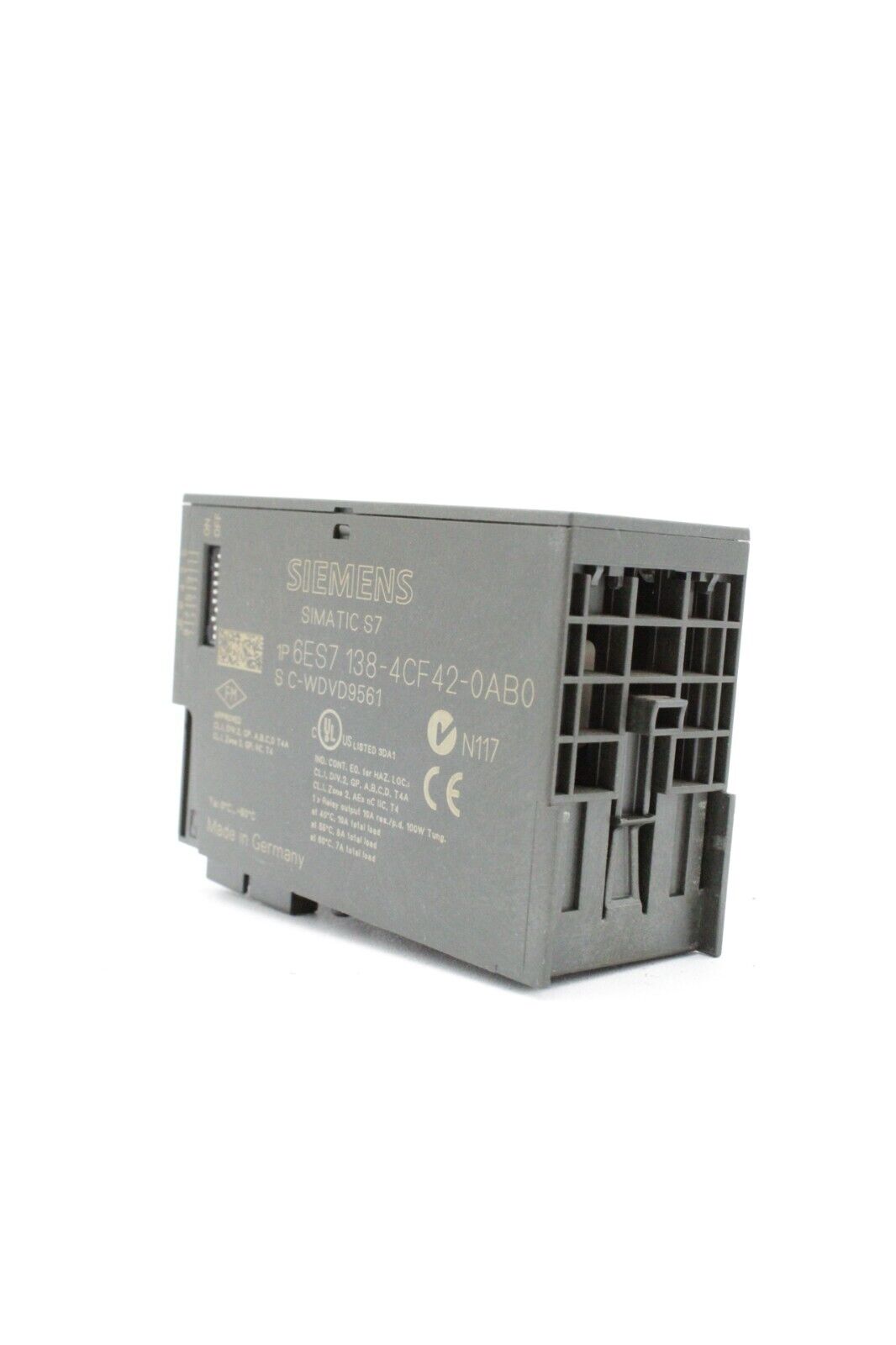 Siemens 6ES7 138-4CF42-0AB0 PROFIsafe Simatic S7 Power Supply Module
