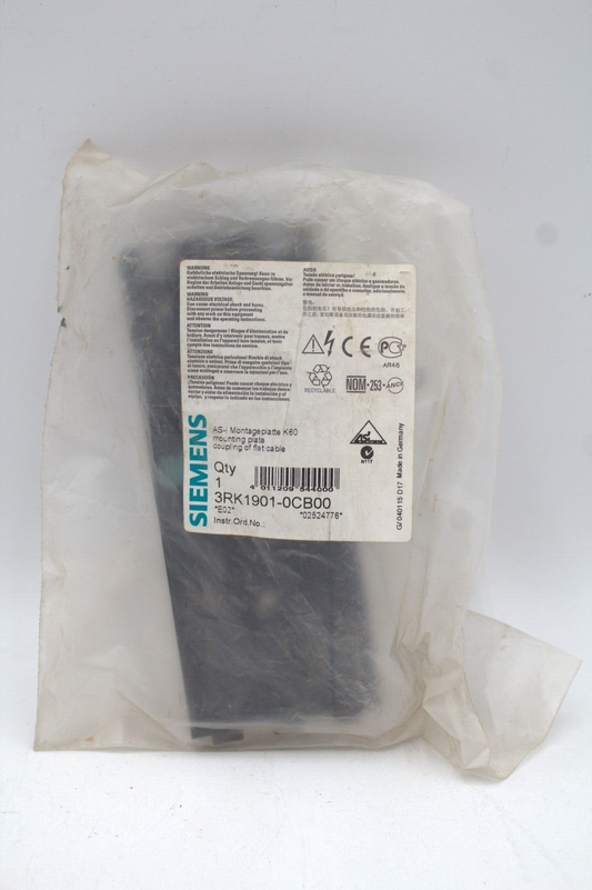 SIEMENS 3RK1901-0CB00 MOUNTING PLATE