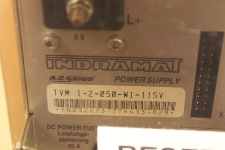 INDRAMAT TVM1.2-050-W1-115V POWER SUPPLY