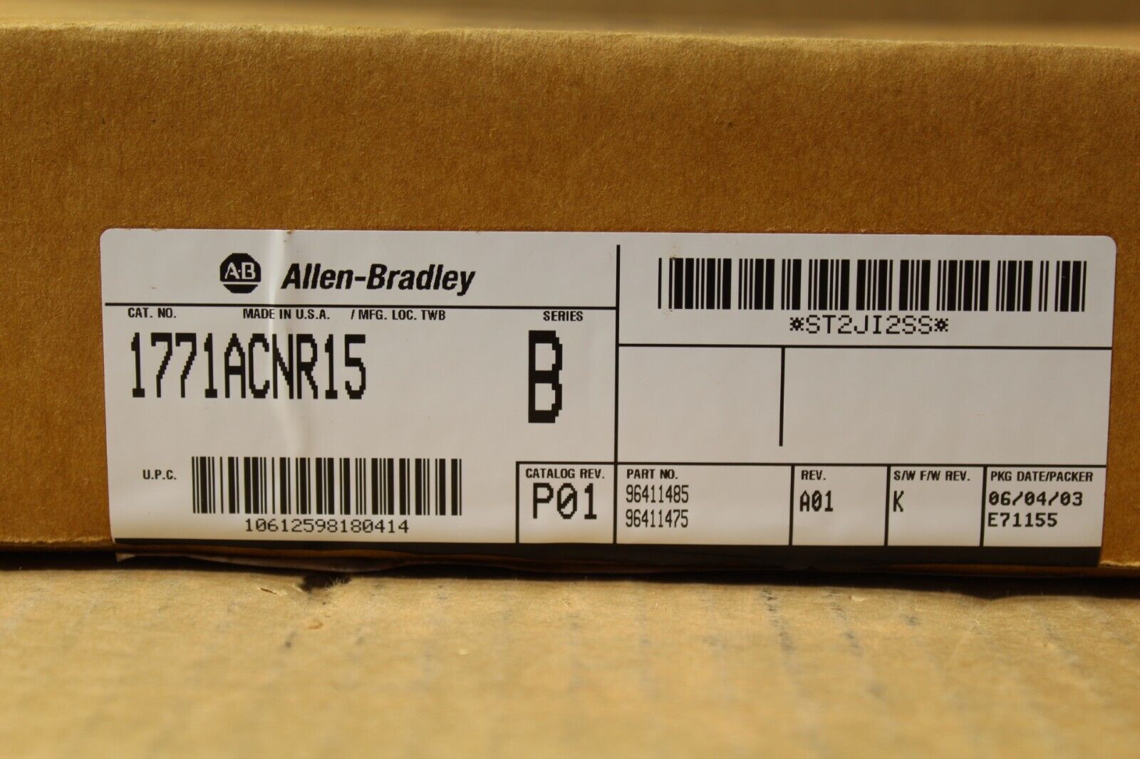 Allen Bradley 1771-ANCR15 ControlNet Remote I/O Adapter Module
