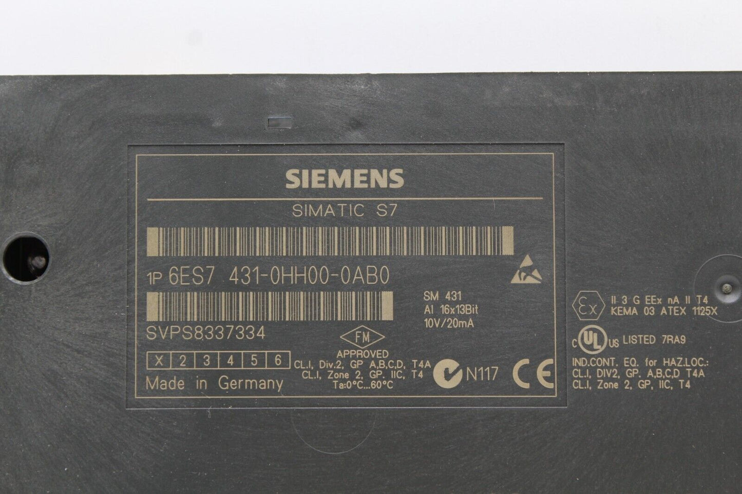 Siemens 6ES7431-0HH00-0AB0 Simatic S7 Module