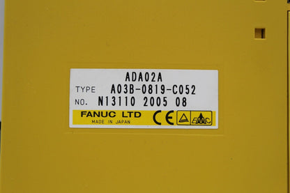 Fanuc A03B-0819-C052 Analog Output Module