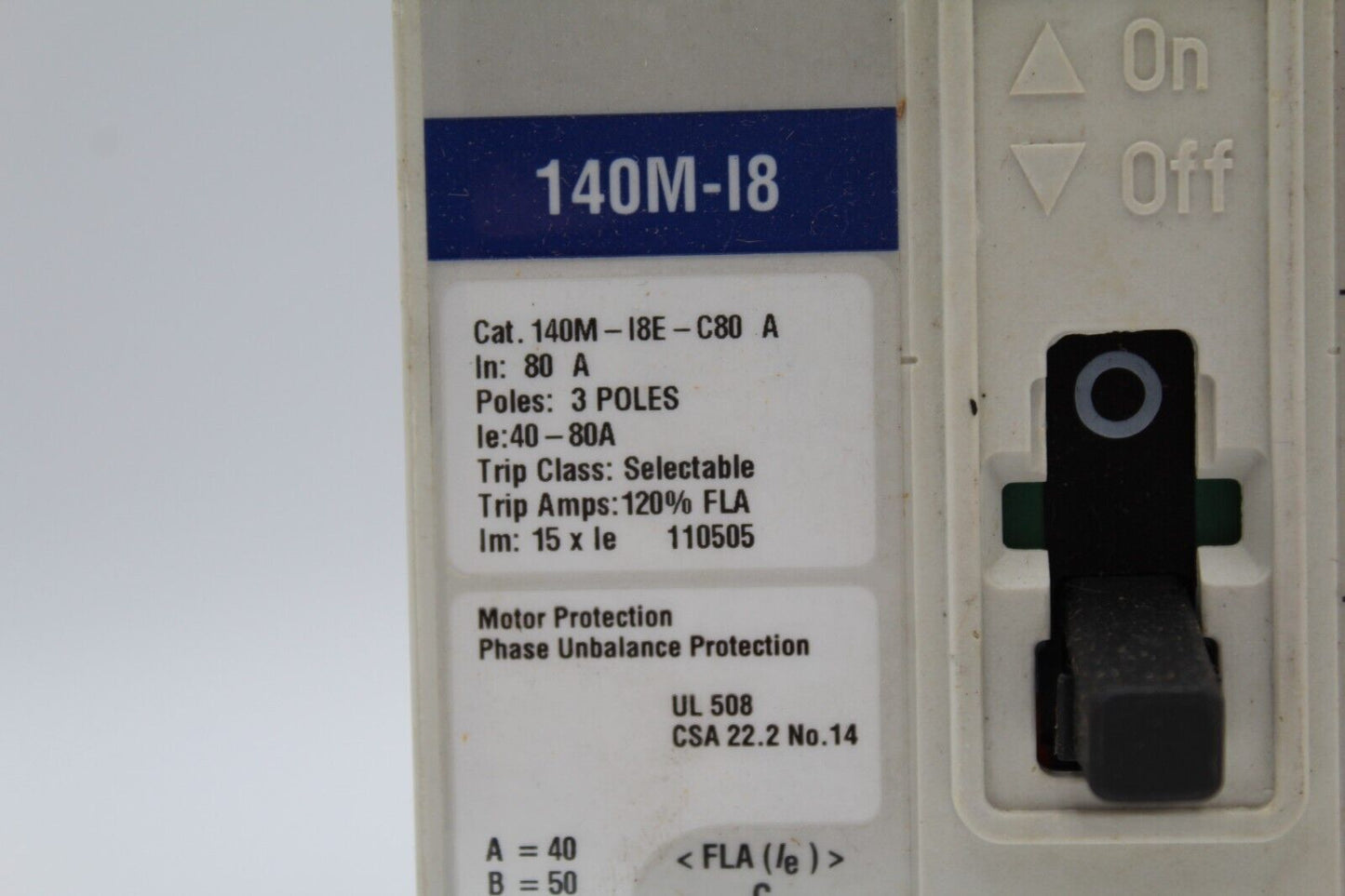 Allen Bradley 140M-I8E-C80 Circuit Breaker