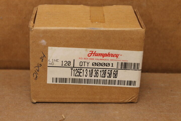 HUMPHREY T125E1310361205060 VALVE