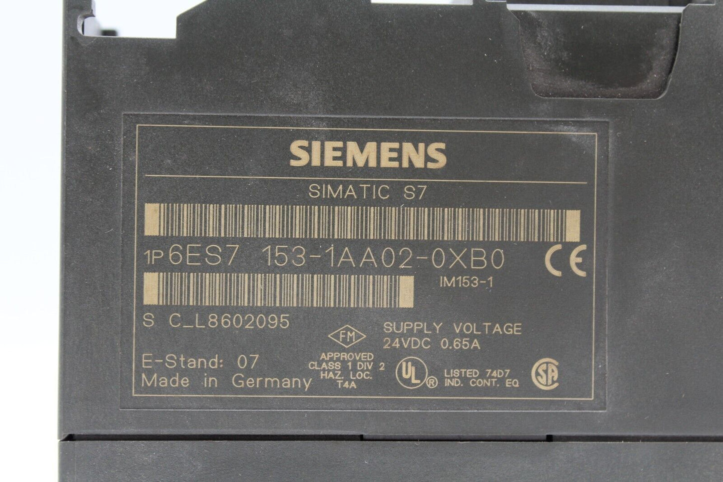 Siemens 6ES7 153-1AA02-0XB0 Power Supply Module 6ES7153-1AA02-0XB0