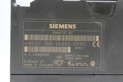 Siemens 6ES7 153-1AA02-0XB0 Power Supply Module 6ES7153-1AA02-0XB0