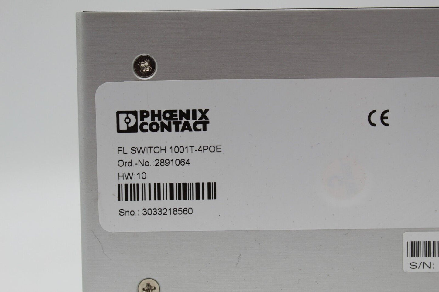 Phoenix Contact FL SWITCH 1001T-4POE Industrial Ethernet Switch