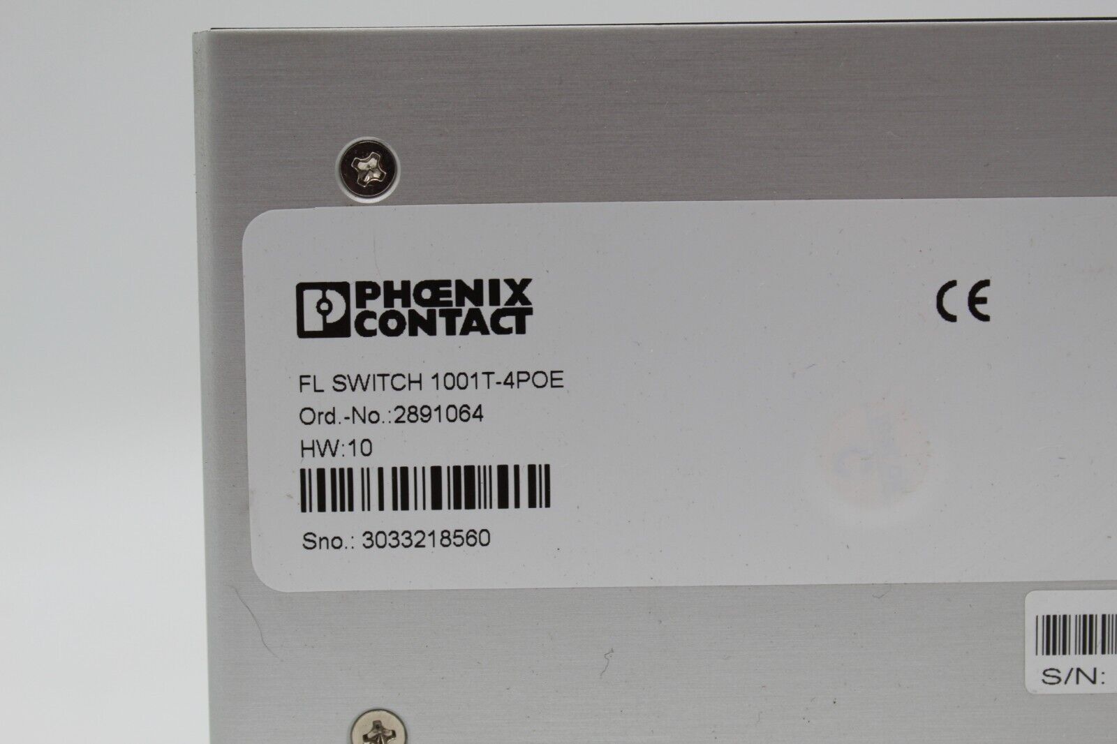 Phoenix Contact FL SWITCH 1001T-4POE Industrial Ethernet Switch