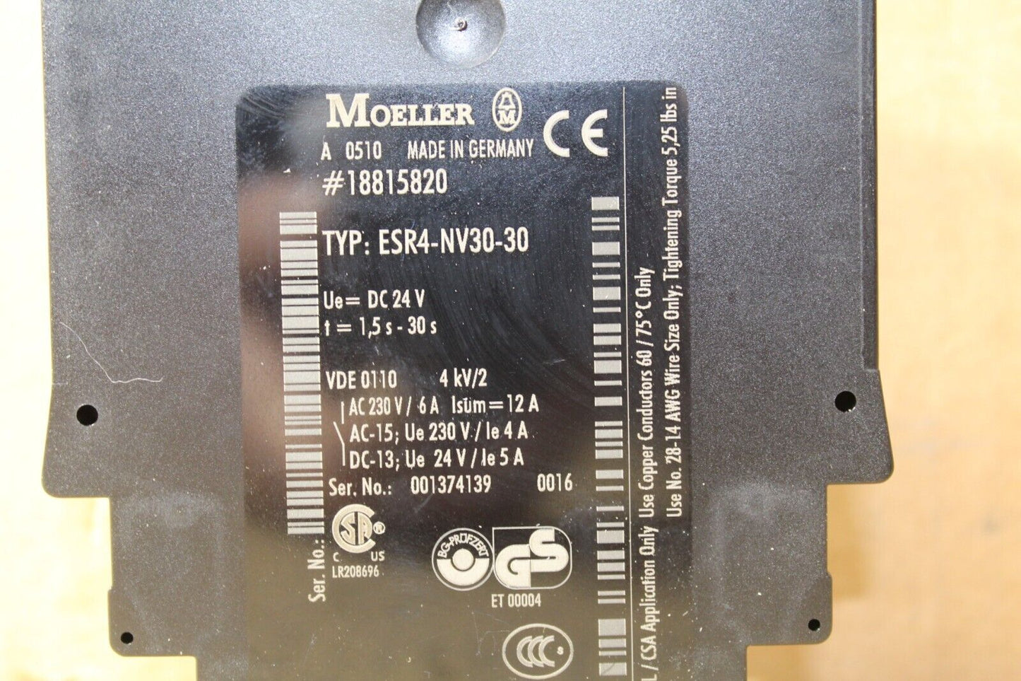 Moeller ESR4-NV30-30 Safety Relay
