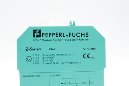 Pepperl + Fuchs Z-System Z967 71860 Din-Rail Mountable Safety Barrier